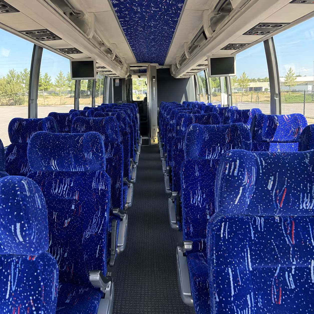 doral charter bus interior
