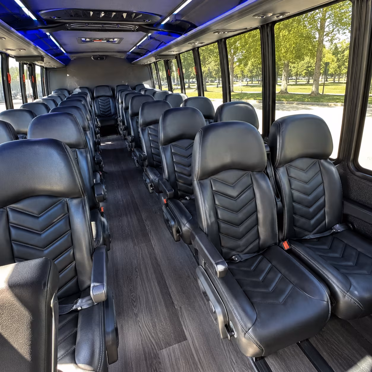 doral sporting event transportation onboard seating